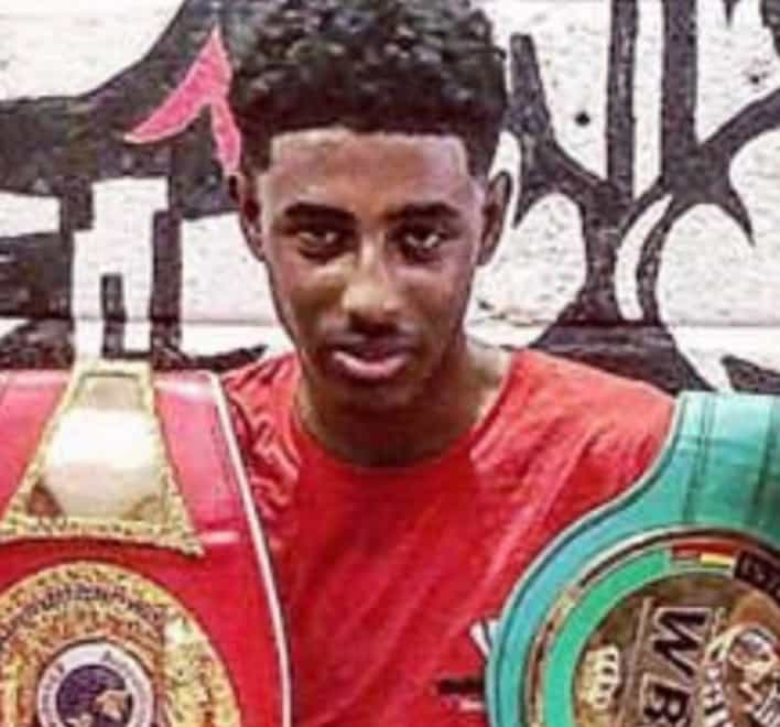 Mohammed Hashim was a promising  boxer who had already won national belts (Twitter: Swindon Police)