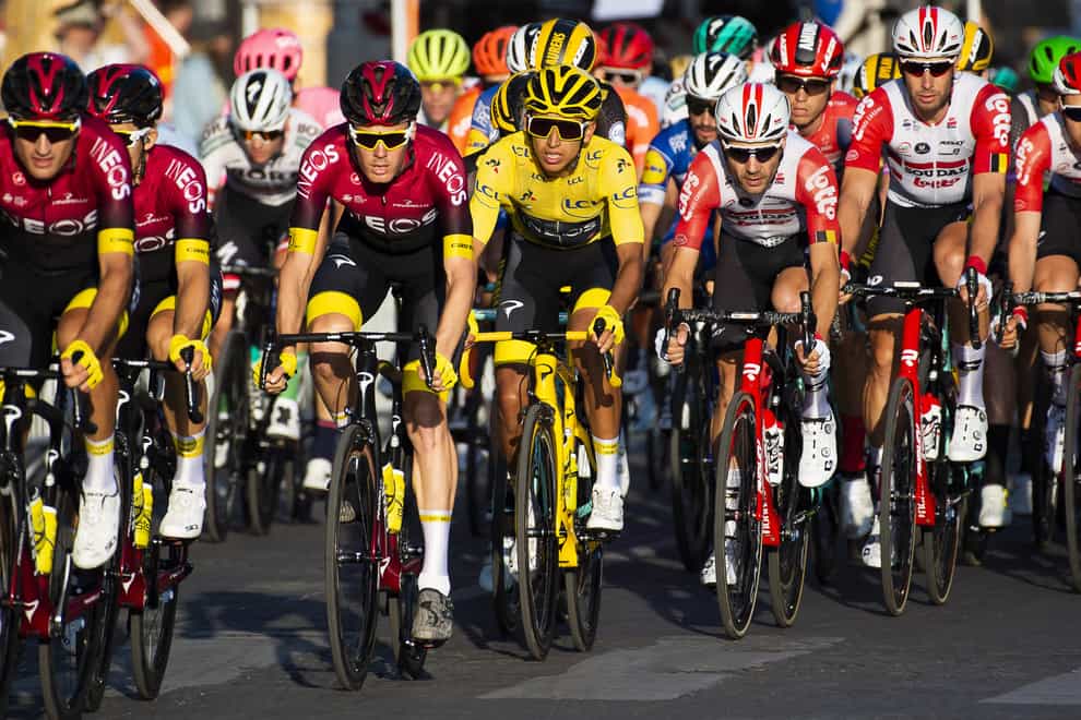Egan Bernal (yellow jersey) won the 2019 Tour de France (PA Images)