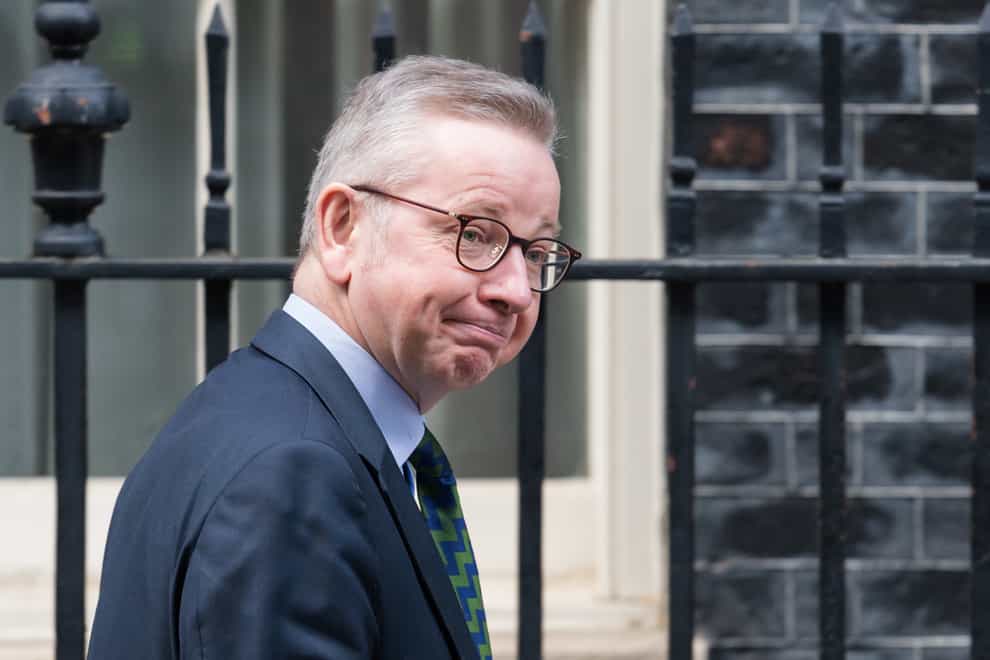 Mr Gove denied the Government had decided on a 'traffic-light' strategy of relaxing measures introduced to contain the spread of coronavirus (PA Images)