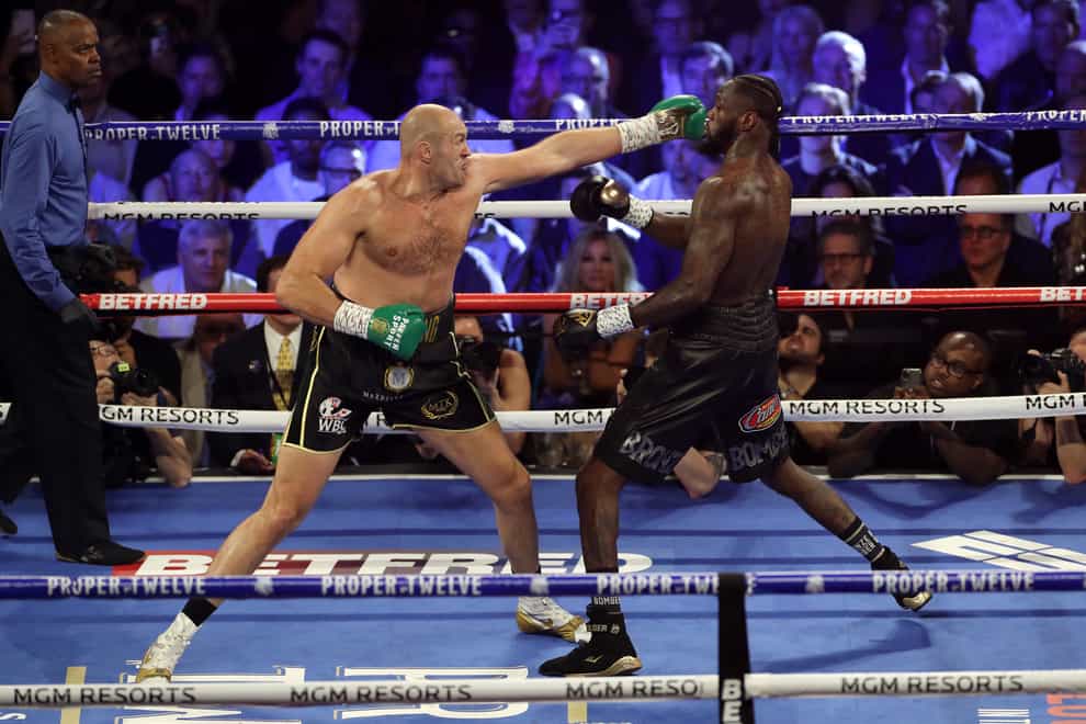 Fury beat Wilder in the pair's rematch in Las Vegas back in February (PA Images)