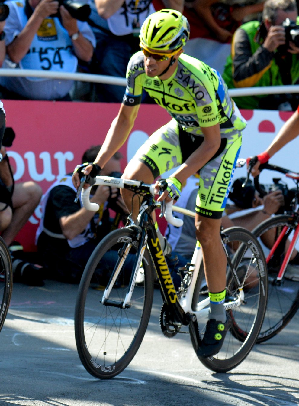 Contador (right) was beaten several times by Froome (left) at the Tour (PA Images)