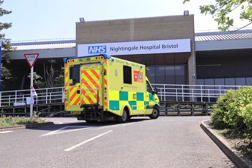 The facility will provide up to 300 intensive care beds (NHS Nightingale Hospital Bristol/PA)