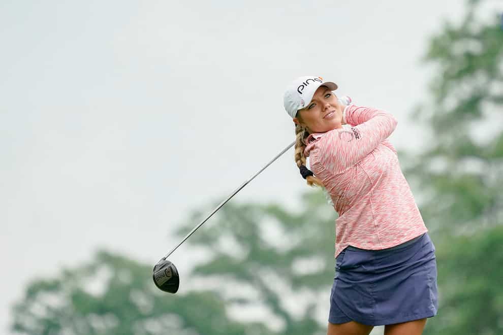 Lauren Stephenson at last year's PGA Championship (PA Images)