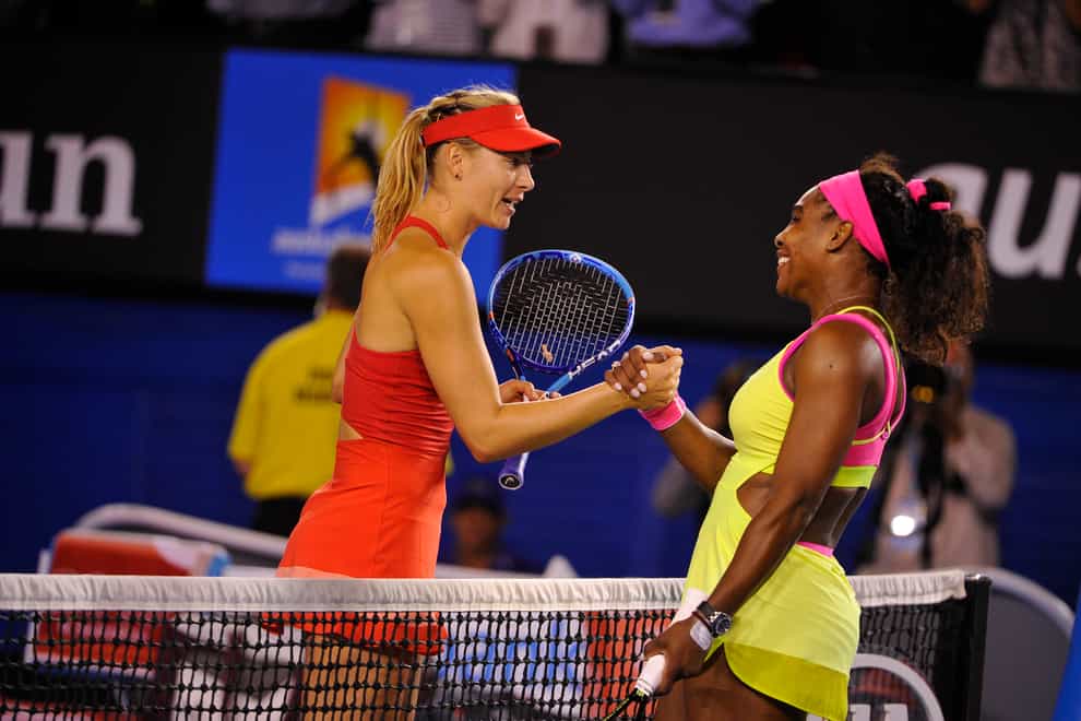 Sharapova and Williams have met numerous times on court but never in an event like this (PA Images)