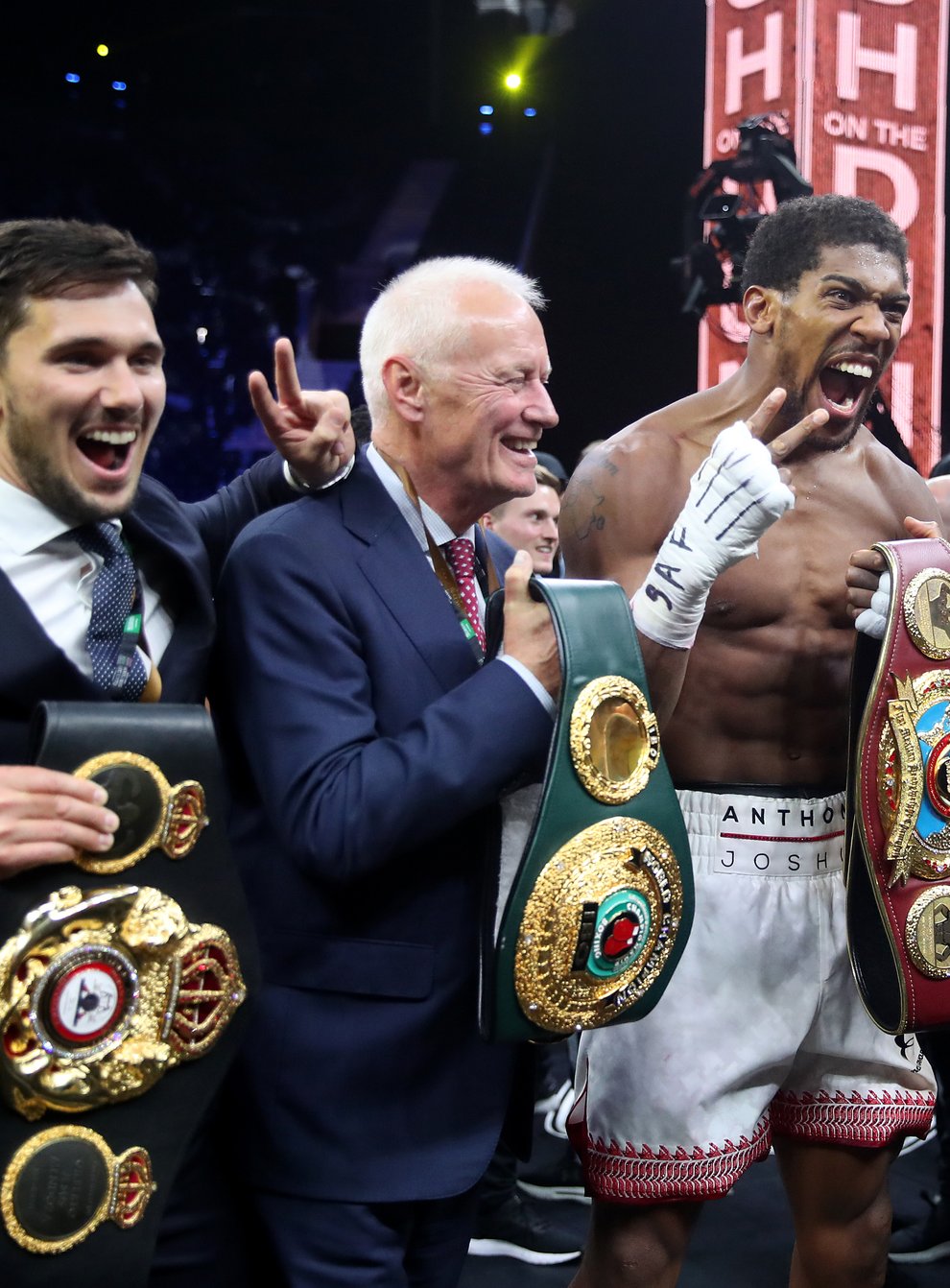 Joshua regained his world heavyweight titles in Saudi Arabia at the end of 2019 (PA Images)