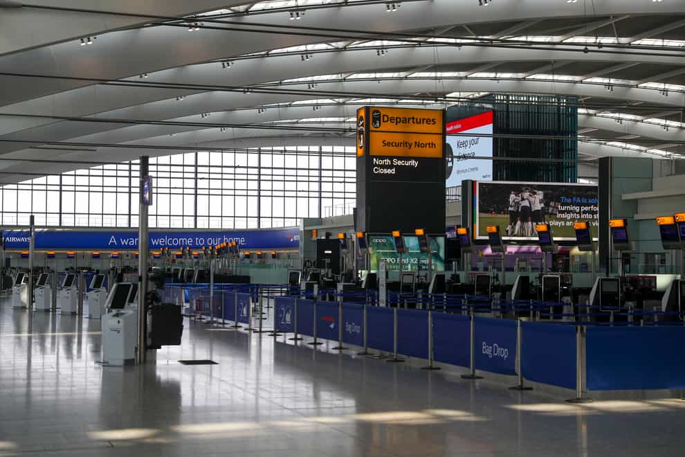 The concourse at Terminal 5 at Heathrow Airport (PA Images)