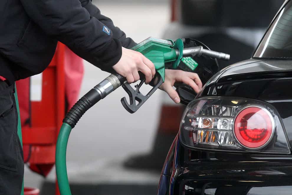 Petrol prices have sunk to a four-year low, new figures show (Lewis Whyld/PA)