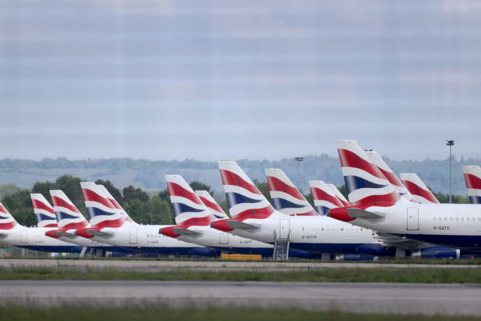 British Airways planes grounded at Gatwick