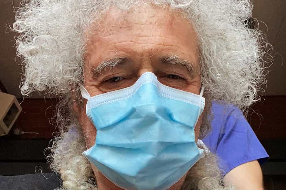 May reassured fans it wasn't the virus that got him (Instagram: Brian May)