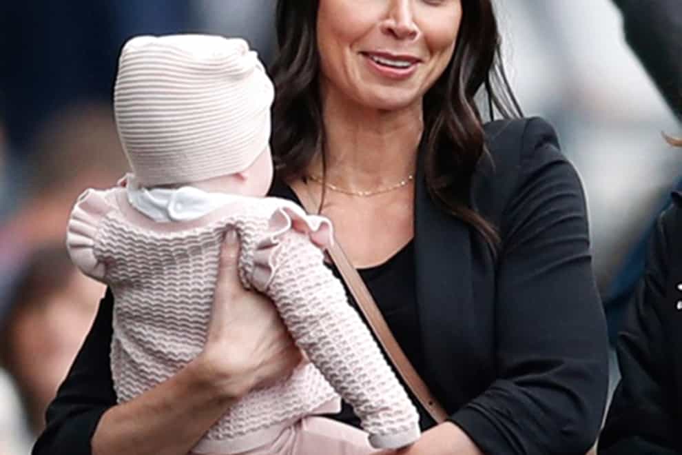 Christine Lampard, with daughter Patricia, said NHS staff were brilliant (PA Images)