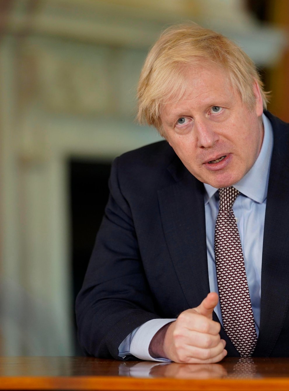 Prime Minister Boris Johnson addressing the nation about coronavirus from 10 Downing Street