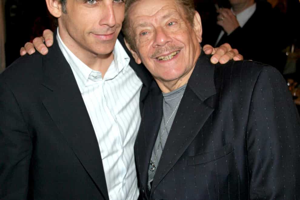 Jerry Stiller with his son Ben (PA Images)