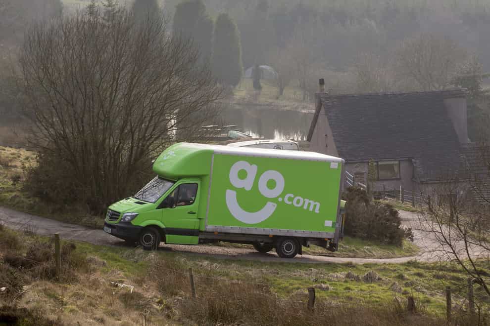 AO.com delivery van