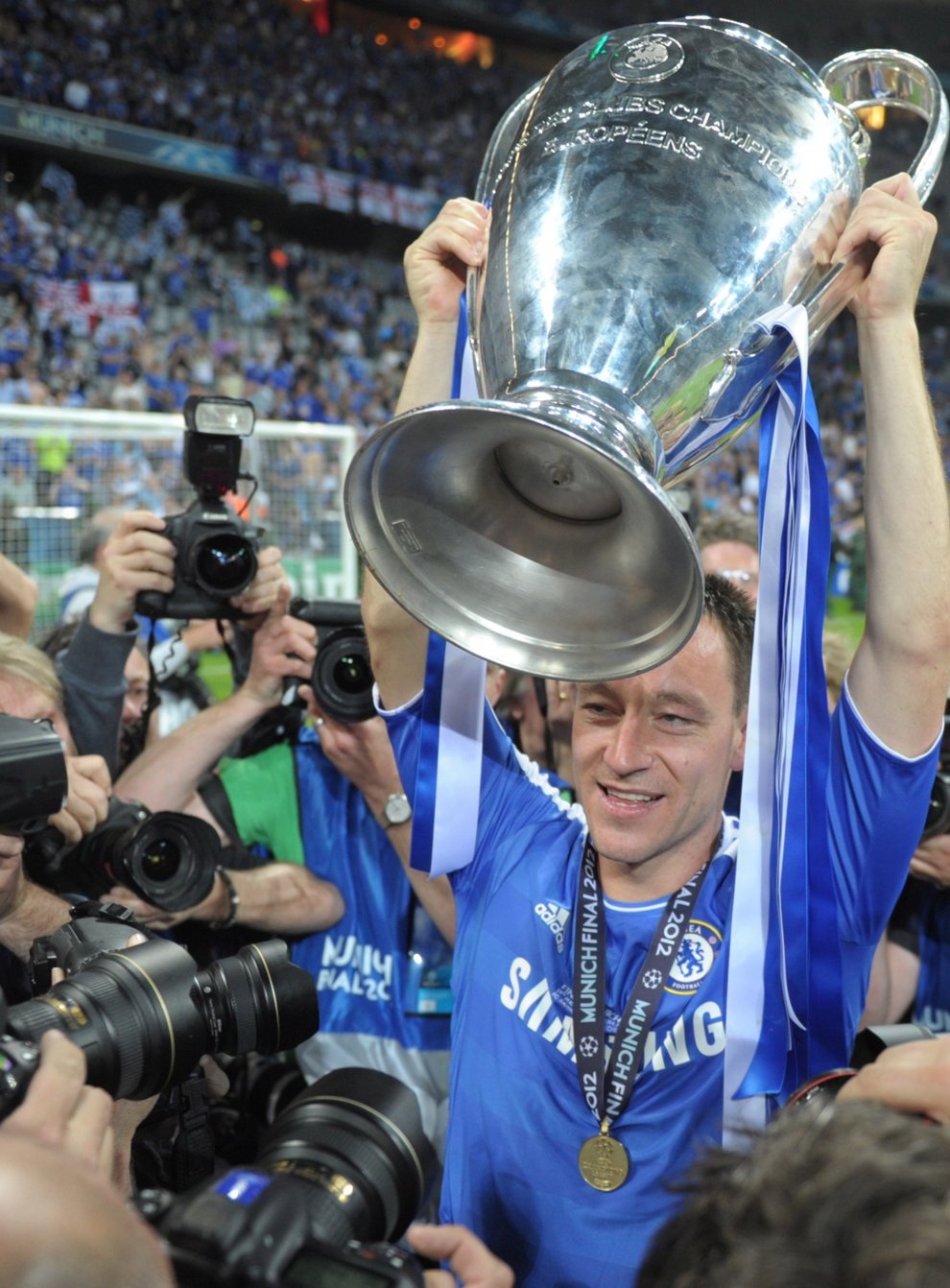 Terry was mocked for changing into his strip to celebrate Chelsea's Champions League triumph despite not being eligible to play in the final (PA Images)