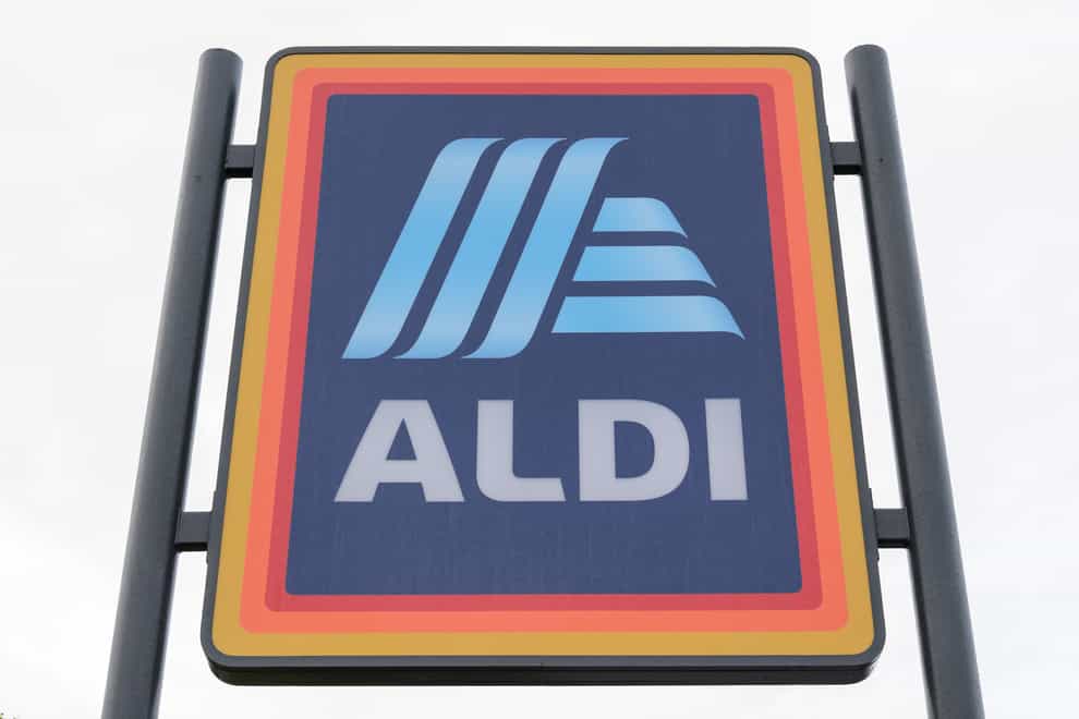 Aldi logo outside a store