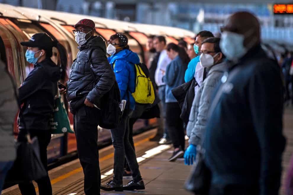 A list of Transport for London's 20 busiest stations has been published to help people avoid overcrowding hotspots (Victoria Jones/PA)