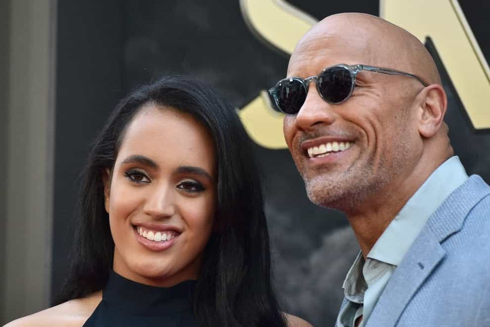 Dwayne Johnson's daughter Simone joined WWE earlier this year (PA Images)