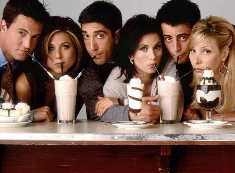 The main six cast members of Friends were white. Lisa Kudrow, far right, has previously said that wouldn't be the case if the show was being  made today