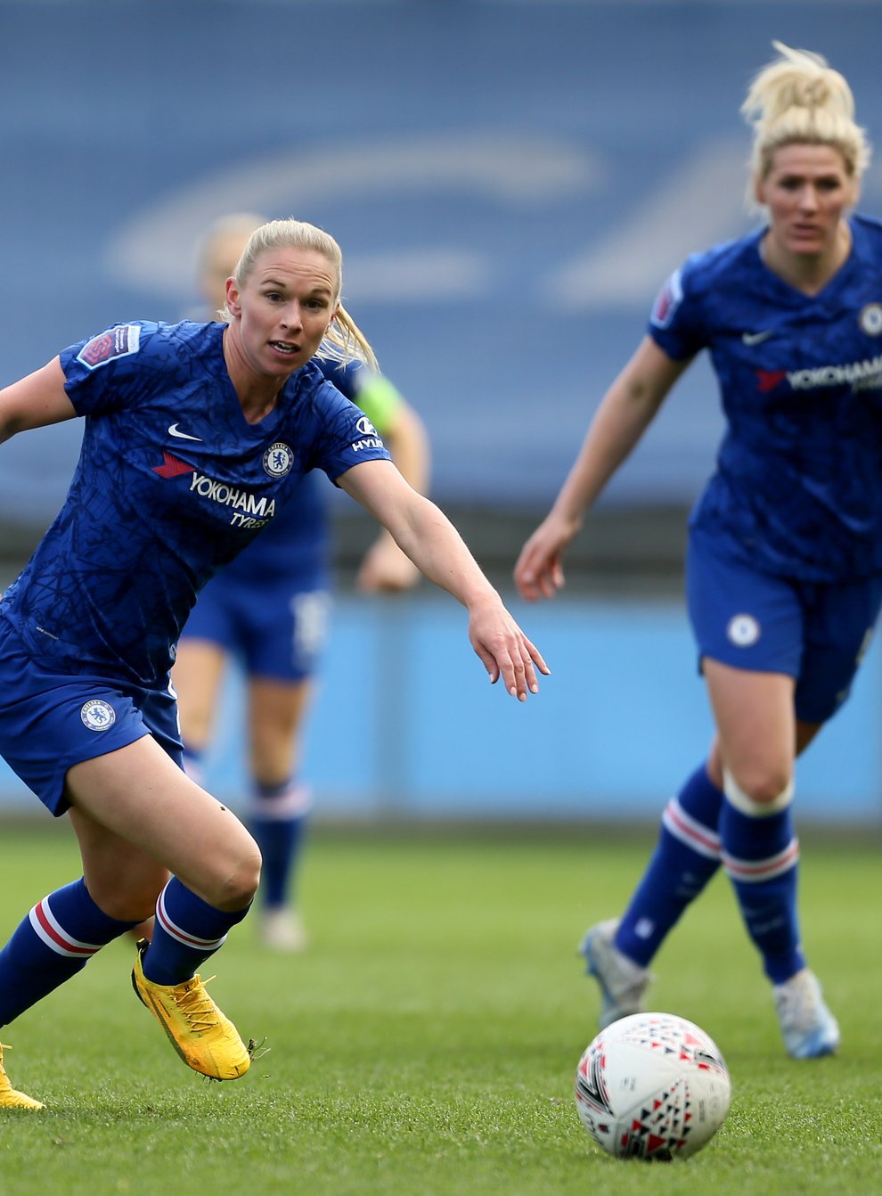 Manchester City currently lead Chelsea in the WSL title race (PA Images)