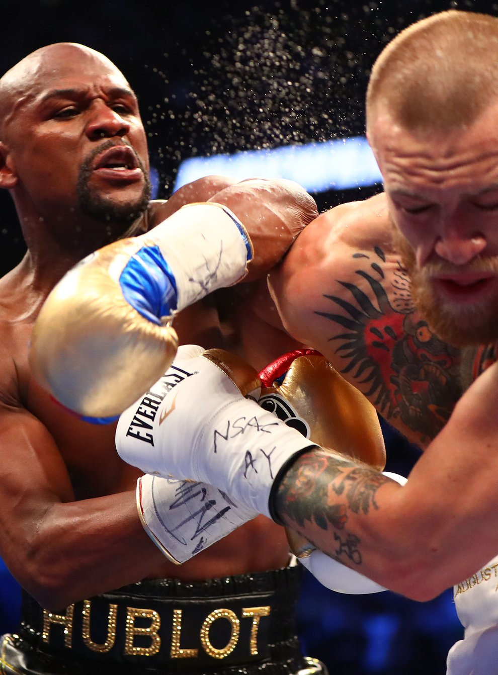 Mayweather stopped McGregor inside ten rounds in a boxing bout back in August 2017 (PA Images)