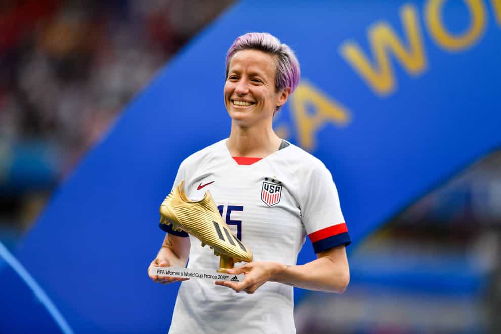 Rapinoe won the golden boot at the World Cup last summer