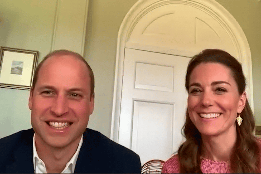 The Duke and Duchess of Cambridge join care home residents virtually, for a game of bingo. Kensington Palace
