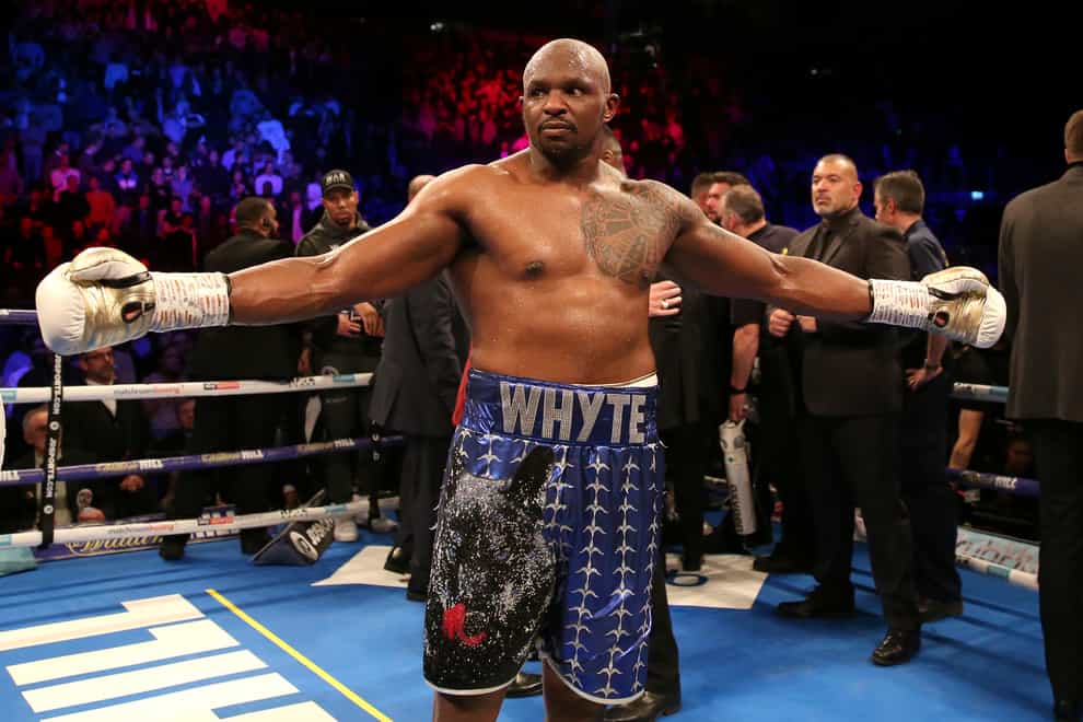 Whyte has won all of his professional fights since losing to Anthony Joshua in 2015