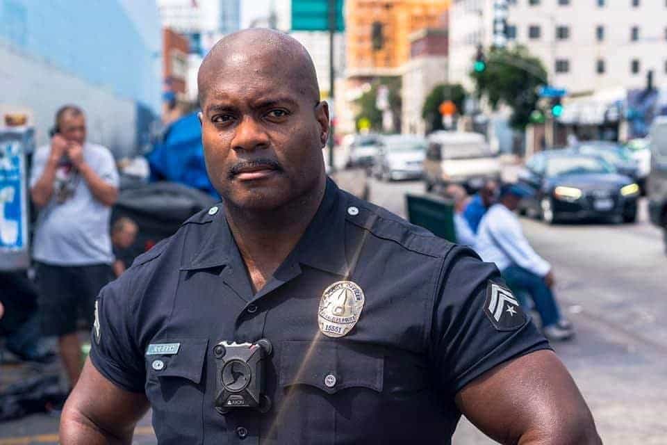 Deon Joseph, of the LAPD, who hit out at Joe Biden for his 'racist' comments about black American voters