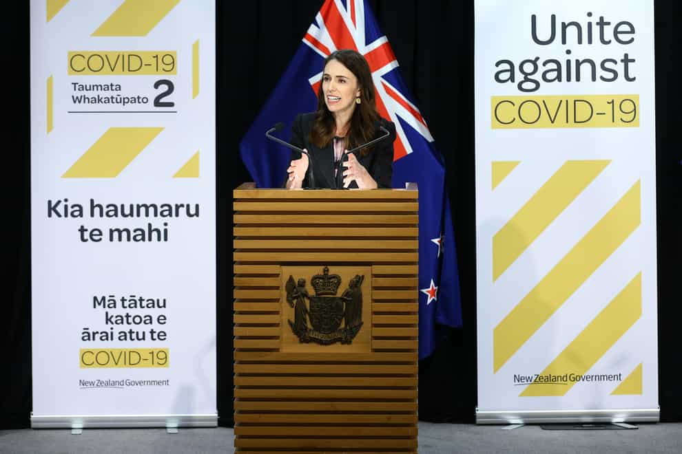Jacinda Ardern remained cool and collected as she spoke