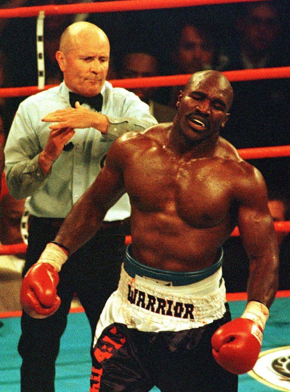 Holyfield (right) beat Tyson (left) twice back in the 1990s