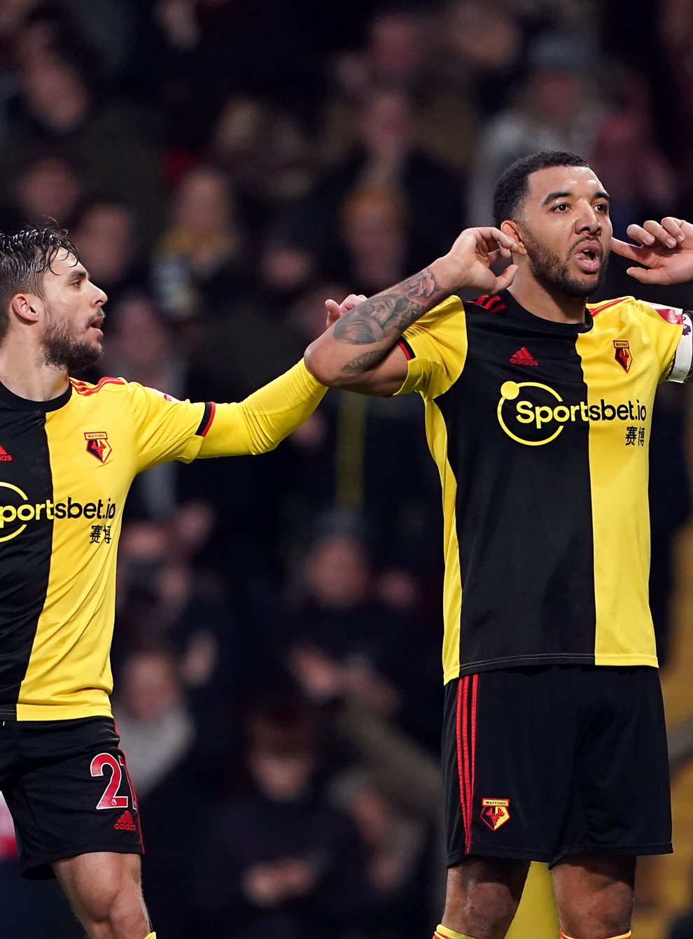 Deeney has so far refused to return to club training due to fears about the safety of his son and BAME players
