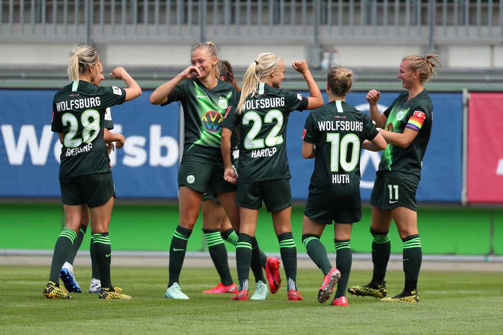 Wolfsburg dominated their first game back with a 4-0 victory over Koln