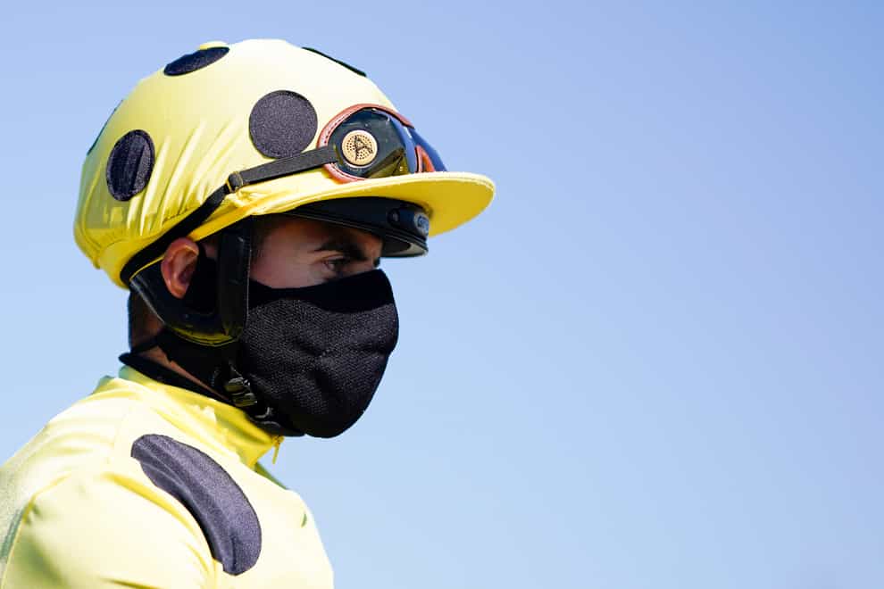Andrea Atzeni wears a face covering at Newcastle