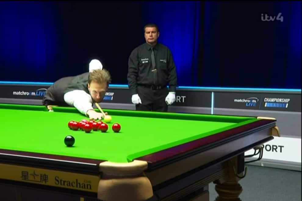Judd Trump progressed from the first day's play at snooker's Championship League.