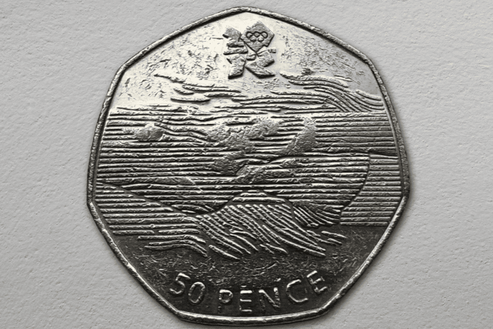 The rare 50p coin was one of 29 designs for the 2012 Olympics
