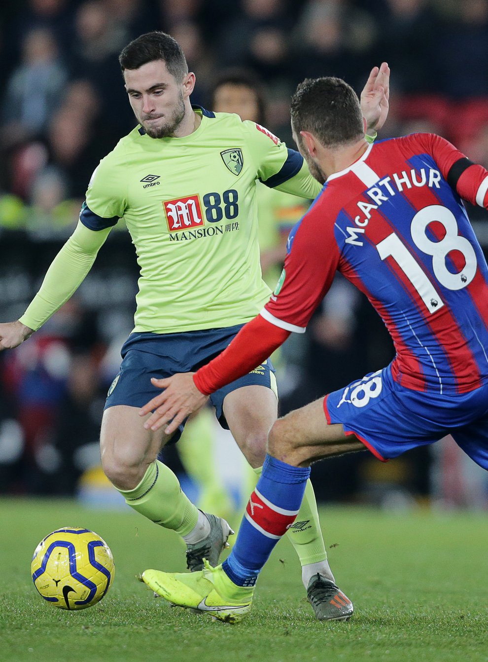 Palace beat Bournemouth 1-0 at Selhurst Park earlier this season