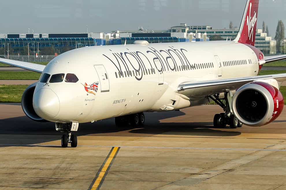 Virgin Atlantic has announced it plans to restart passenger flights on July 20 (Steve Parsons/PA)