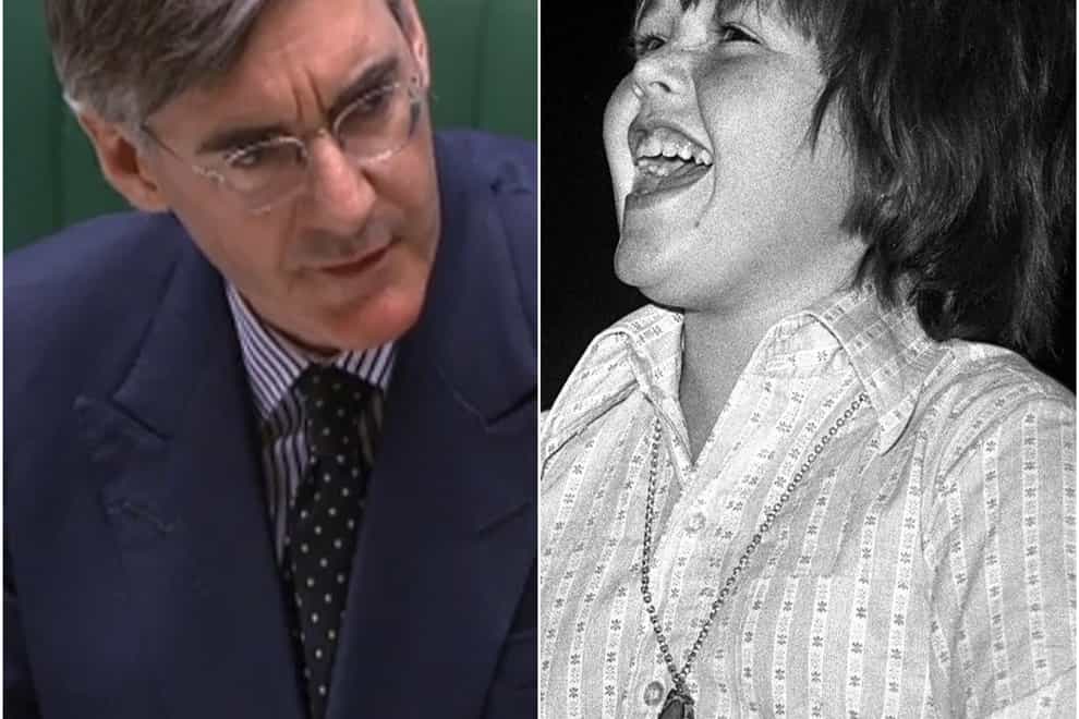 Jacob Rees-Mogg and Jimmy Osmond (House of Commons/PA)