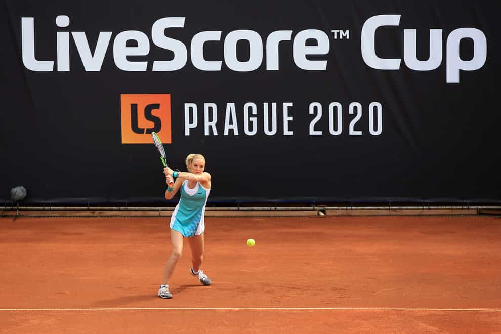 Tereza Martincova won twice on the second day of the LiveScore Cup in Prague