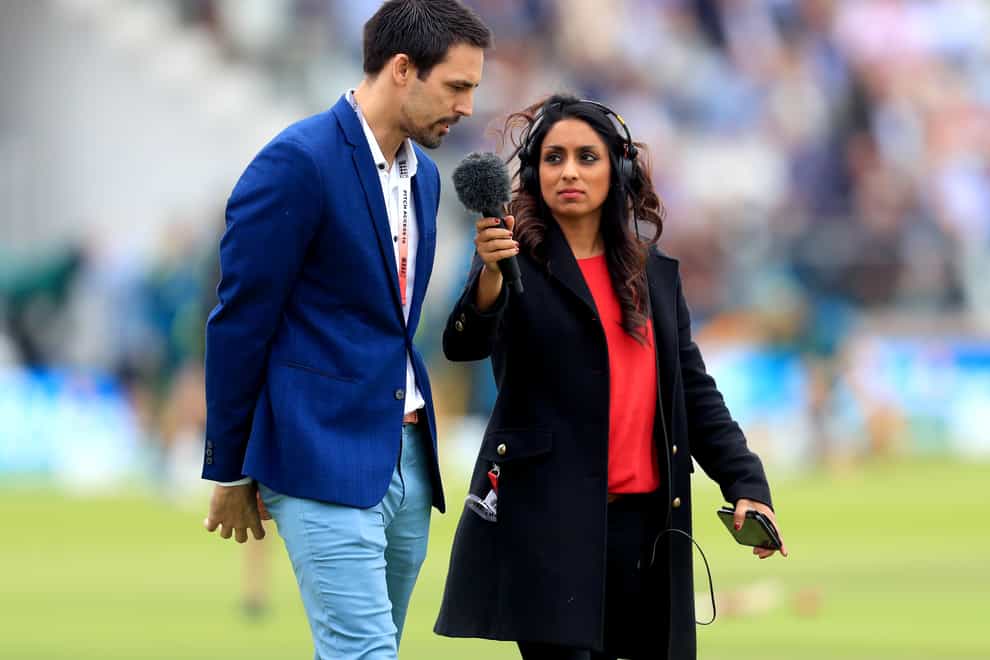 Isa Guha, right, will front the BBC's cricket coverage this summer