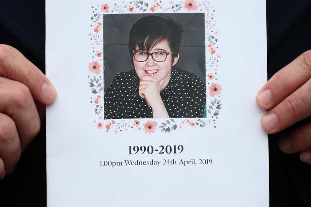 The order of service from journalist Lyra McKee's funeral