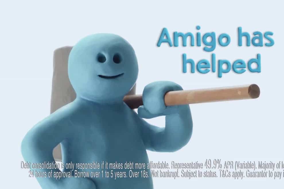 An Amigo loans advert