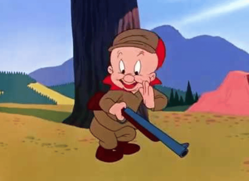 Classic cartoon character Elmer Fludd will now have to hunt Bugs Bunny without a gun