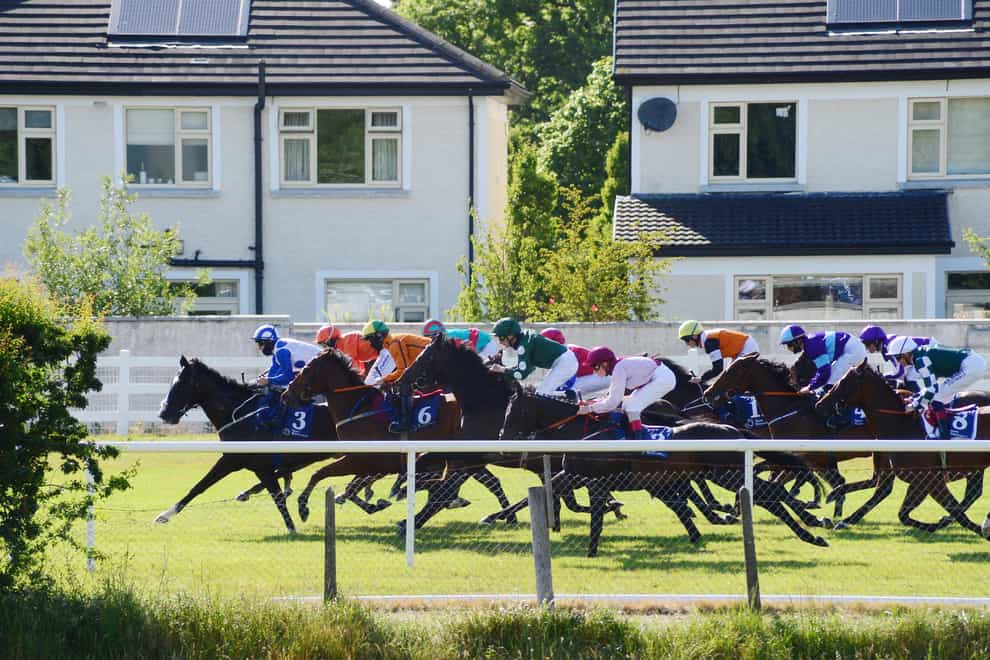 Sceptical (orange silks) on his way to victory at Naas