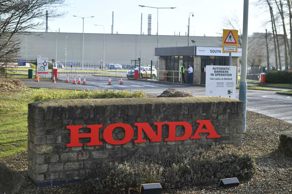 A Honda sign
