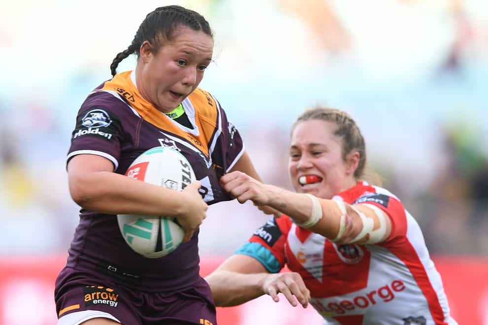 Broncos player Raecene Mcgregor, with the ball, will play this September