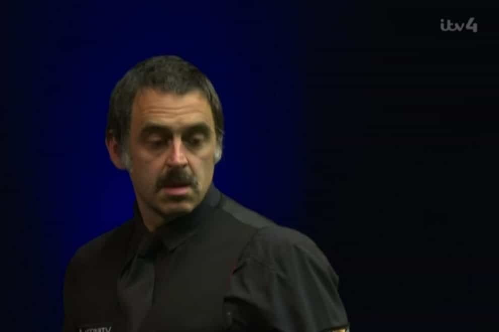 Ronnie O’Sullivan has been sporting a moustache during this tournament (ITV4/PA)