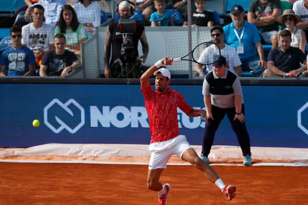 Novak Djokovic was upstaged by a ball boy at the Adria Tour in Belgrade