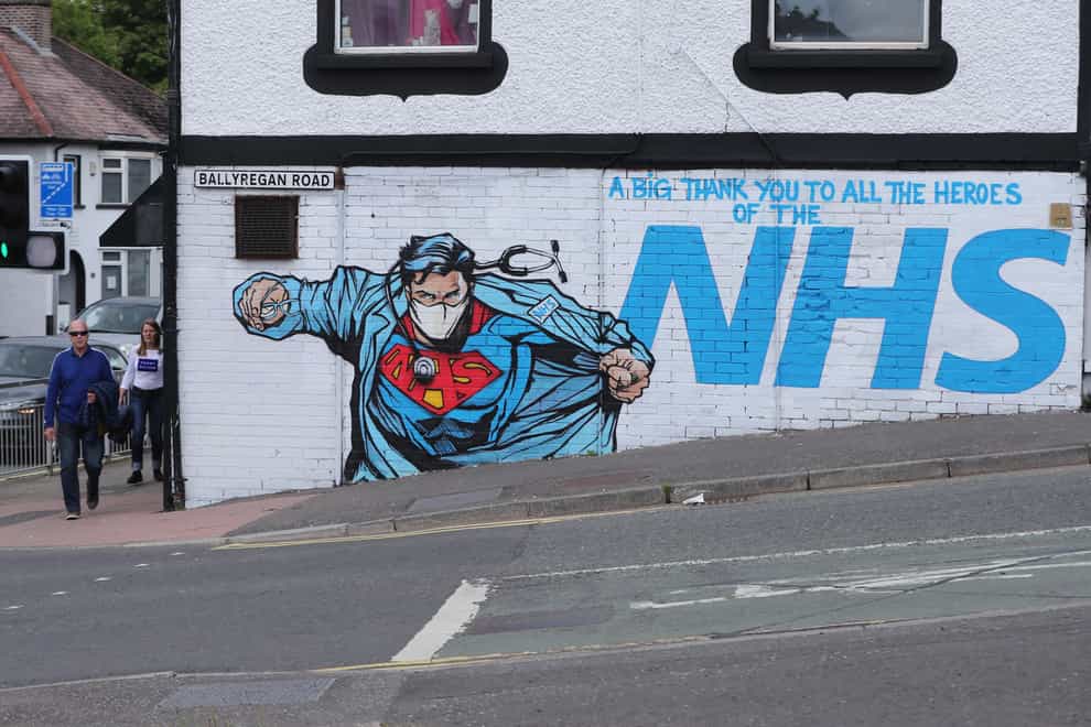 Street art supporting the NHS
