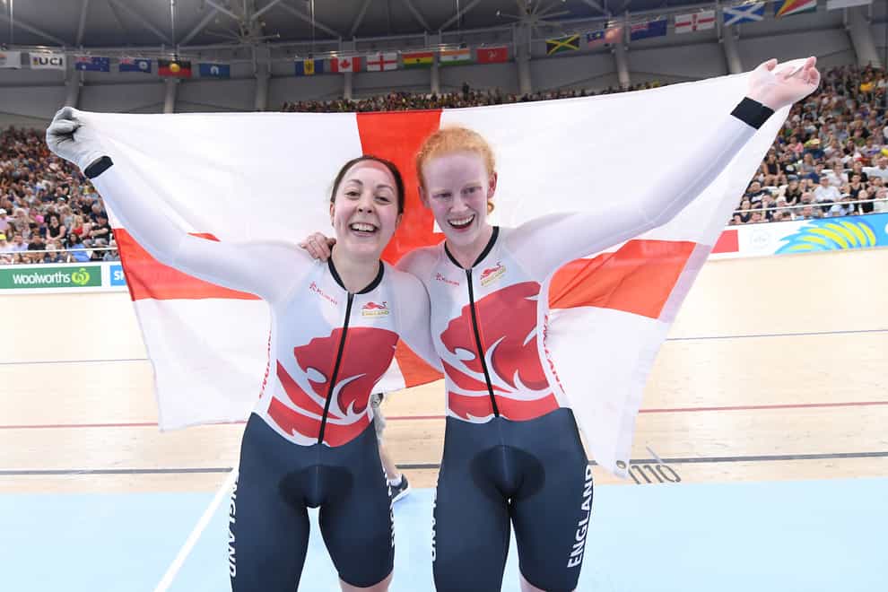 Sophie Thornhill (right) was planning to retire after the 2020 Tokyo Olympic Games before they were pushed back